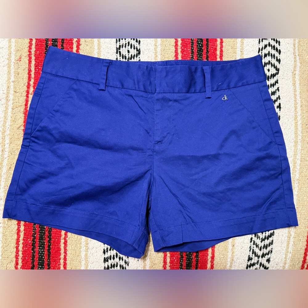 Calvin Klein Women's Royal Blue Chino Shorts